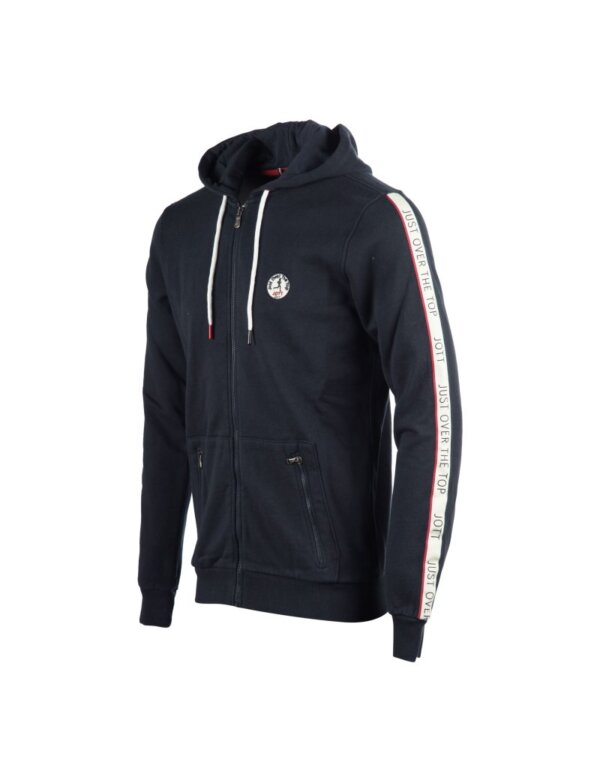 zanaga jott sweat natal capuche a bandes marine jott