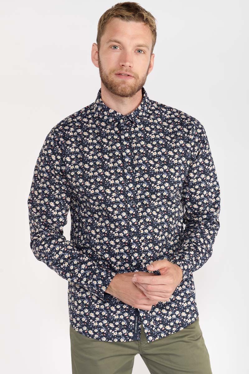 CHEMISE IMPRIMÉE BLEU MASTRE