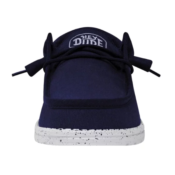 zanaga dude wally slub canvas navy left front