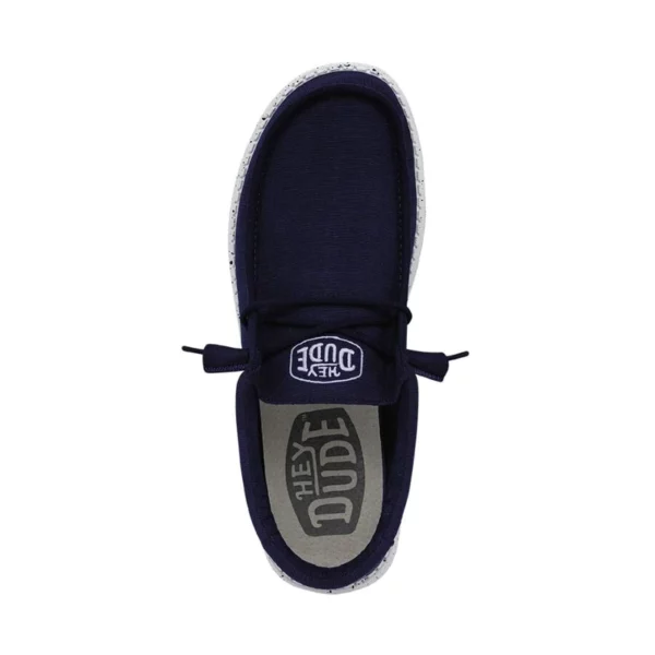 zanaga dude wally slub canvas navy left top