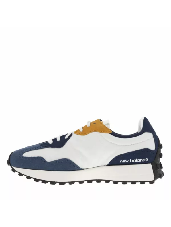 zanaga new balance new balance baskets basses en cuir et textile indigo et gris a semelle elargie a picots