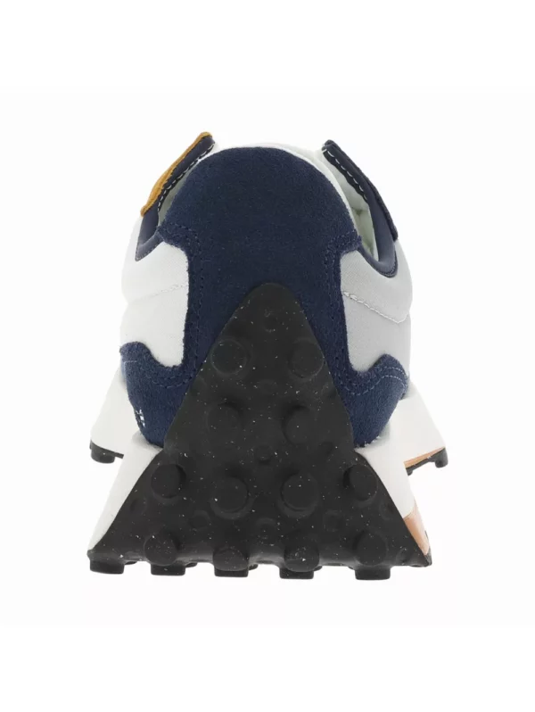 zanaga new balance new balance baskets basses en cuir et textile indigo et gris a semelle elargie a picots